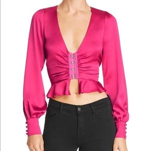 For Love & Lemons Isabella rouched top XS